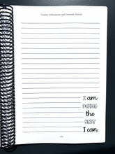 Load image into Gallery viewer, Teacher Affirmations Gratitude Journal- Special 50% OFF PRICE TODAY!