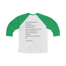 Load image into Gallery viewer, Unisex Tri-Blend 3/4 Raglan Tee