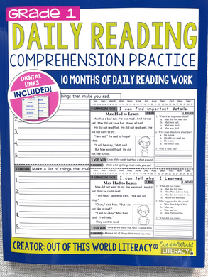 Daily Reading Morning Work Practice: Grade 1