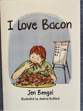 Load image into Gallery viewer, 1 Paperback Book &amp; Lesson: I Love Bacon (Level J)