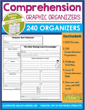 Load image into Gallery viewer, Comprehension Graphic Organizers