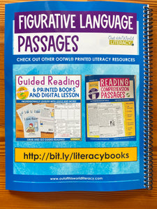 HALF OFF TODAY ONLY! Figurative Language Passages HARD COPY in LIMITED QUANTITY