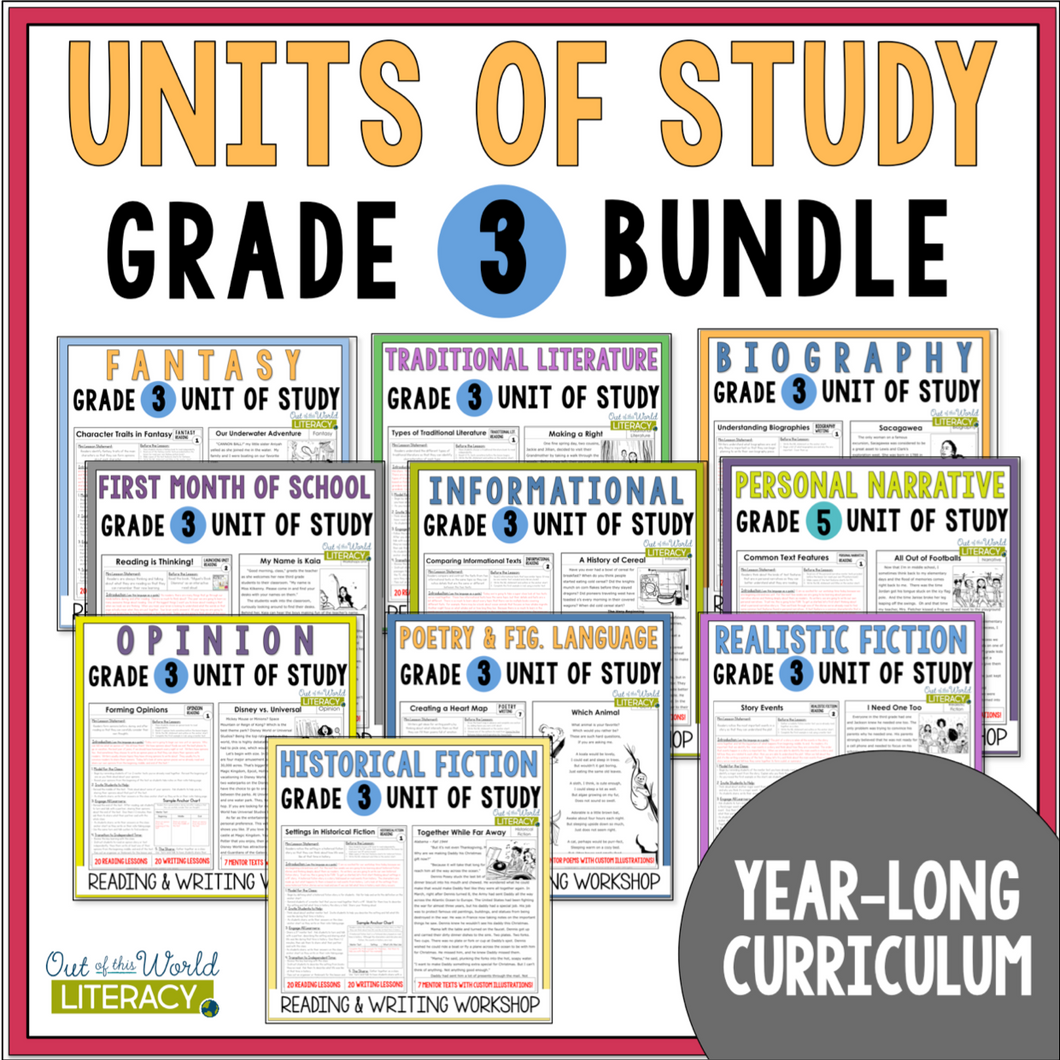 Units of Study Grade 3: SPECIAL Book Price!